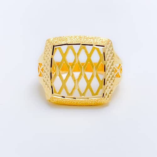 Exclusive Jali Style Men's Ring