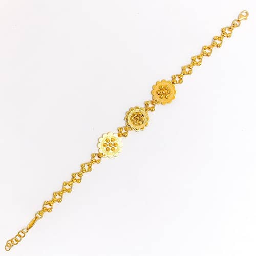 Elevated Floral Beaded Bracelet - Image 5