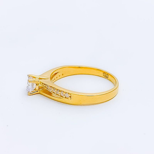 Dainty Evergreen CZ Ring - Image 2