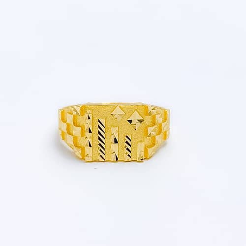 Exclusive Etched Men's Ring - Image 2