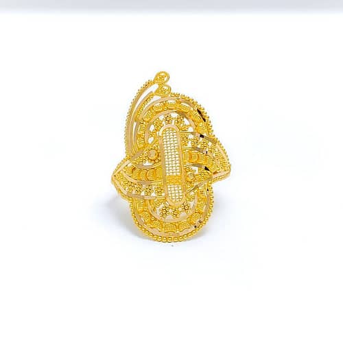 Fancy Oval Mesh Ring