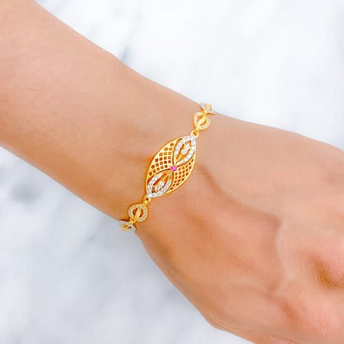 Ritzy CZ Link Bracelet - Image 3