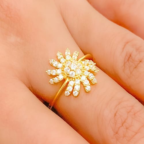 Radiant Sun Accented CZ Ring - Image 4