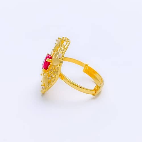 Contemporary Oval CZ Ring - Image 2