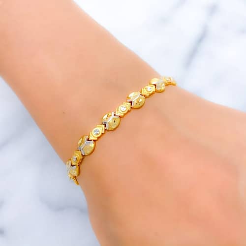 Distinct TwoTone Omega Bracelet