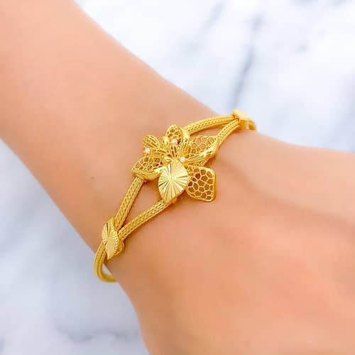 Netted Flower Bracelet - Image 3