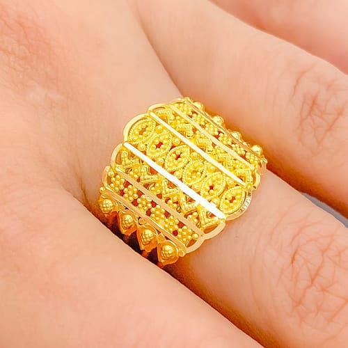 Dressy Delightful MultiBead Ring - Image 4