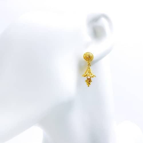 Petite Open Flower Earrings - Image 3