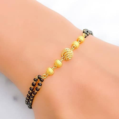 Shimmering TwoChain Orb Bracelet - Image 2