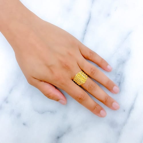 Dressy Delightful MultiBead Ring - Image 2