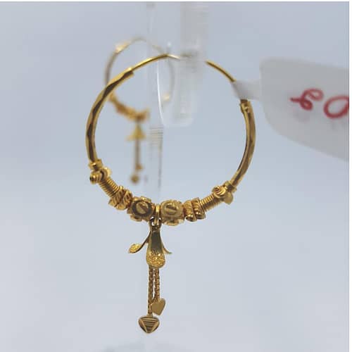 Hoops Style Gold Bali Pair