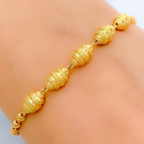 Decorative Oval Bead Bracelet - Image 2