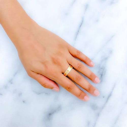 Dressy White Gold Accented Band - Image 2