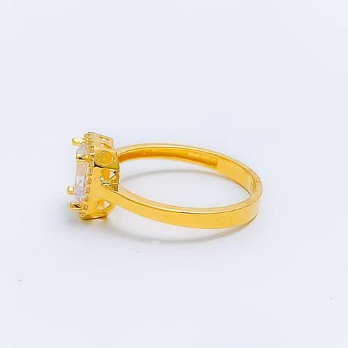 Elevated Emerald Cut CZ Ring - Image 2