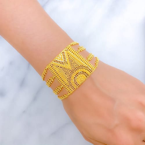 Bold Reflective Statement Bracelet - Image 3