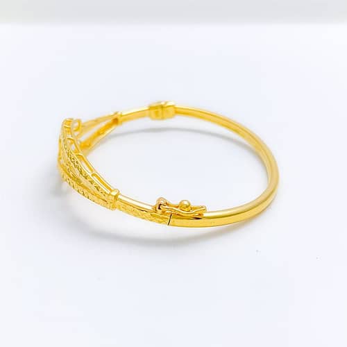 Modern Omega Bangle Bracelet - Image 4