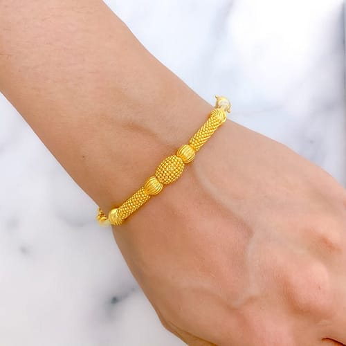 Upscale Beaded Bangle Bracelet - Image 3
