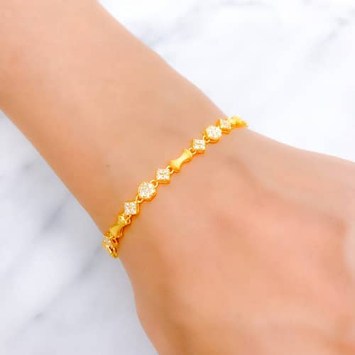 Reflective Delicate CZ Bracelet - Image 3