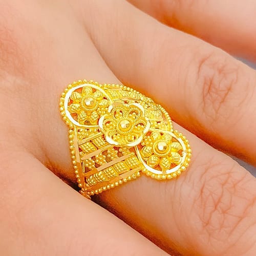 Delightful Dainty Flower Ring - Image 4
