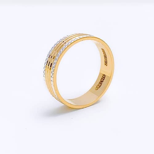 Dressy White Gold Accented Band - Image 3