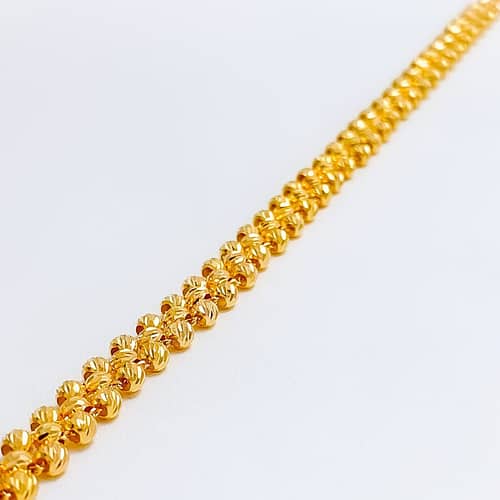 Elegant Striped Ball Bracelet - Image 5