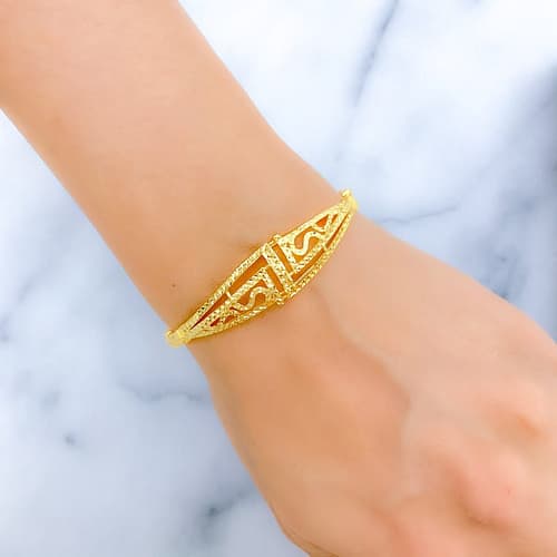 Posh Sparkling Bangle Bracelet - Image 2