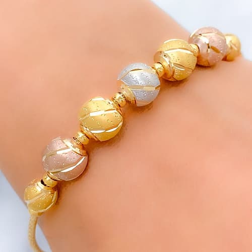 ThreeTone Wire Bangle Bracelet - Image 2