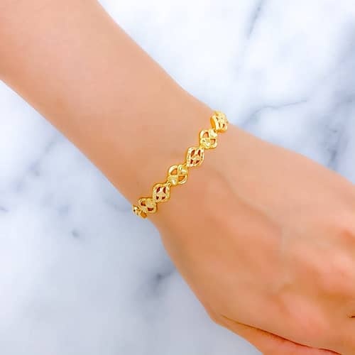 Radiant Twin Heart Bracelet - Image 3