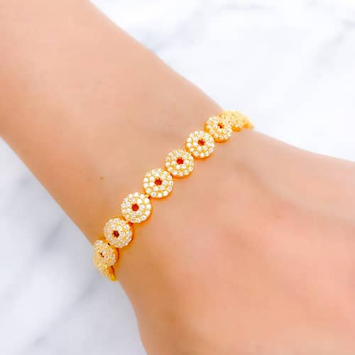 Luscious Shimmering CZ Bracelet - Image 3