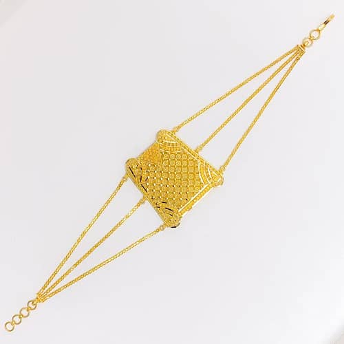 Detailed Evergreen Statement Bracelet - Image 4