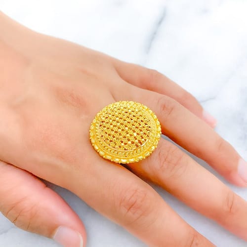 Radiant Round Statement Ring - Image 2