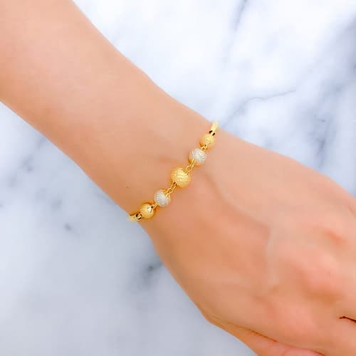 Posh Striped Bangle Bracelet - Image 3