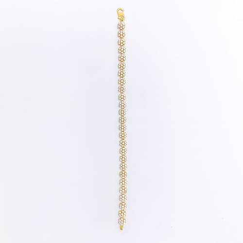 Exclusive Floral CZ Tennis Bracelet - Image 4
