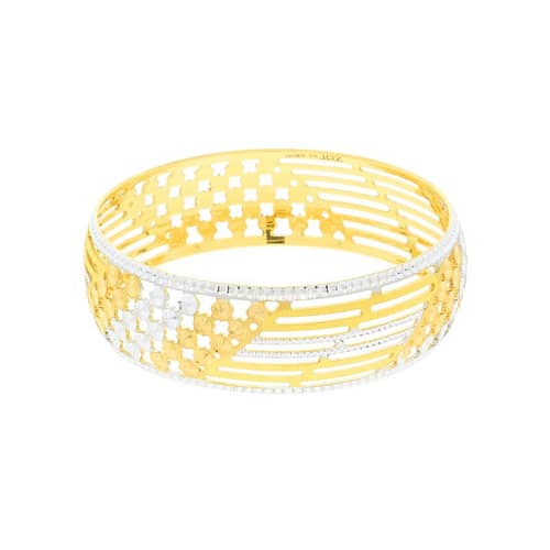 Sophisticated Twotone Bangle - Image 8