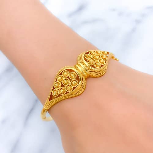 Upscale Palatial Ball Bangle Bracelet