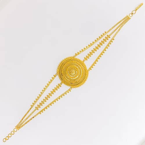 Royal Beaded Dome Statement Bracelet - Image 5
