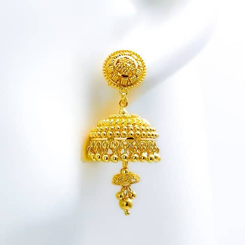 Extravagant MultiBead Jhumki - Image 2