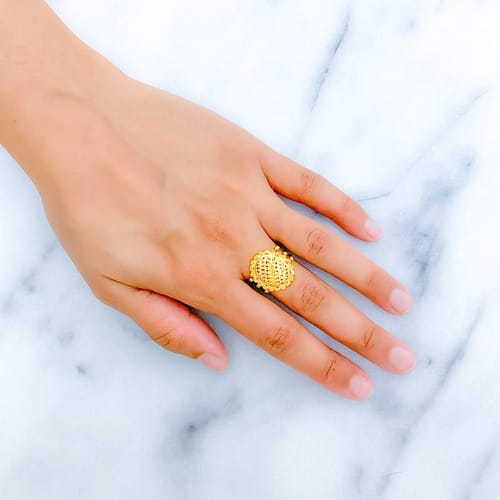 Exquisite Palatial Gold Ring - Image 3