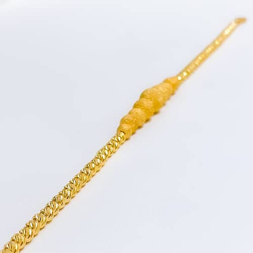 Graduating Sand Finish Orb Bracelet - Image 4