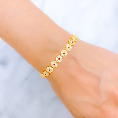 Luscious Shimmering CZ Bracelet - Image 2