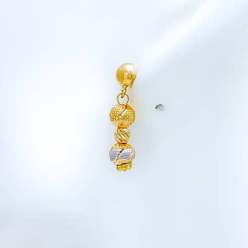Modern Fancy Orb Earrings - Image 3