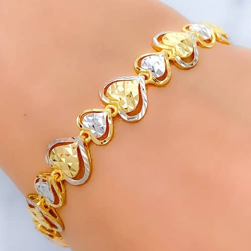 Bright Dressy Open Heart Bracelet - Image 2