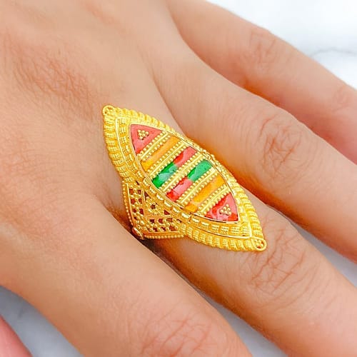 Festive Elongated Ring - Image 4