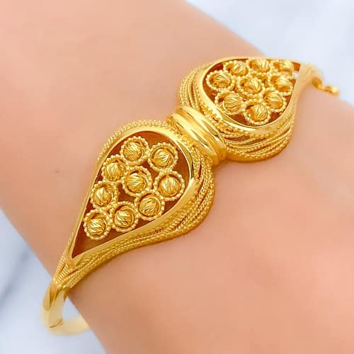 Upscale Palatial Ball Bangle Bracelet - Image 2