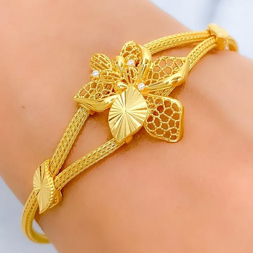 Netted Flower Bracelet - Image 2