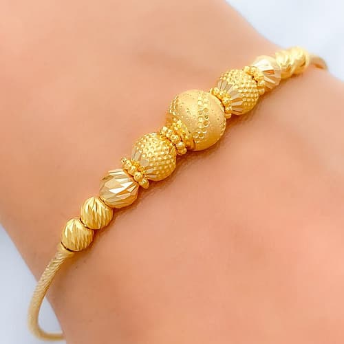 Sophisticated MultiBead Bangle Bracelet - Image 2
