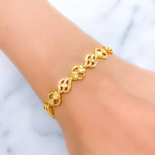 Radiant Twin Heart Bracelet - Image 2