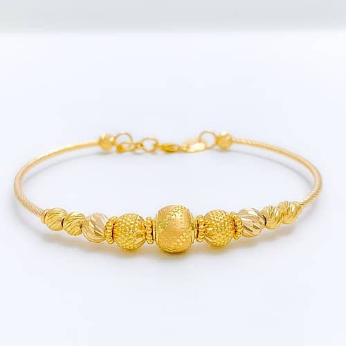 Sophisticated MultiBead Bangle Bracelet - Image 6