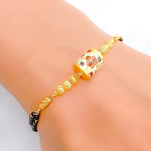 Chic Beaded Meenakari Bracelet - Image 2