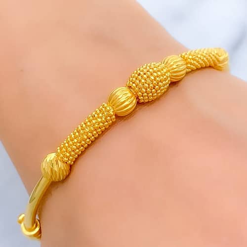 Upscale Beaded Bangle Bracelet - Image 2